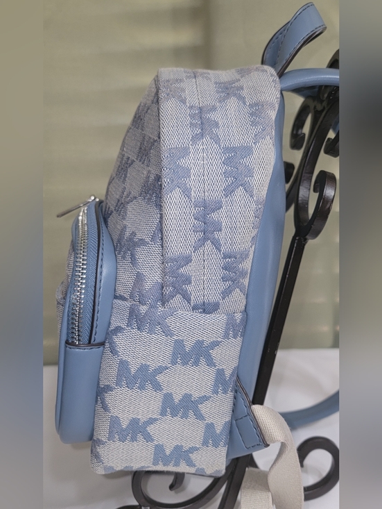 Michael Kors Light Blue MK Logo Mini Backpack main image 11